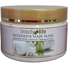 Лечебная маска с экстрактом ромашки для волос и кожи головы, Beauty Life Intensive Hair Mask Chamomile 250 ml